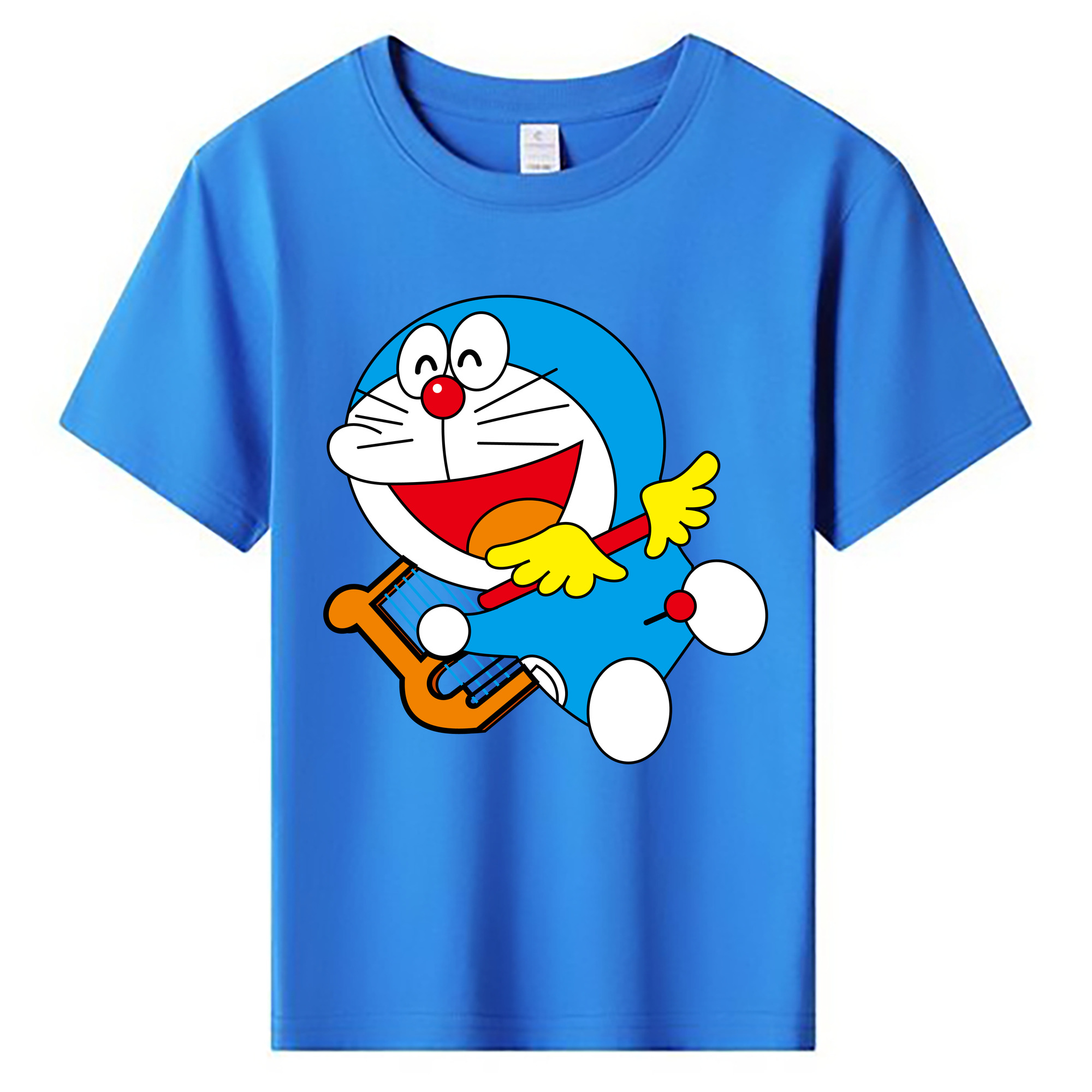 （画像用） ドラえもん Doraemon 綿100％キッズTシャツ（フロントプリント）